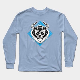 Angry Bull Design Long Sleeve T-Shirt